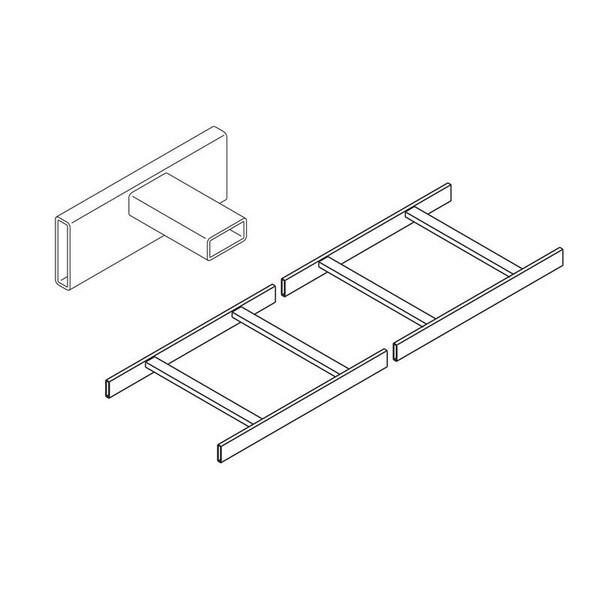 Chatsworth Products Cpi CABLE RUNWAY LADDER RACK, STRAIGHT SEC. 8.5